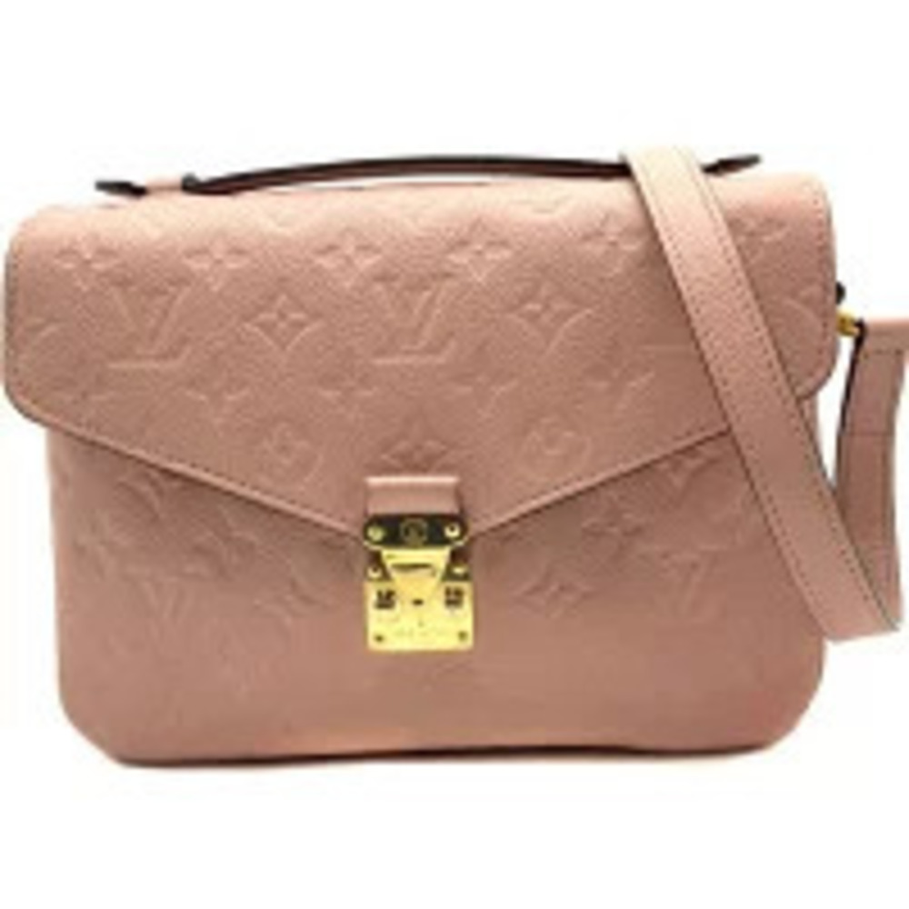 LOUIS VUITTON Pochette Metis Empreinte Shoulder Bag Handbag Rose Pink Poudre